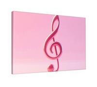 Wall Art for Living Room Modern Canvas Poster Prints pink notes Aesthetic Wall Decor for Bedroom Bathroom Canvas Print Painting Picture Home Decor Framed Artwork 12"x 18"