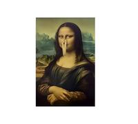 Wall Art, Humorous Pinching Nose Poster Canvas Wall Decor, Funny Bathroom Decoration for Toilet, Restroom, Room, Home, Dormitory, Apartment, Creative Partition Humor