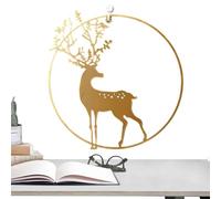 Wall Art Metal | Iron Deer Wall Art Decor - Stylish Rustic Decorative Modern Home Decorations for Hotel Kitchen Hall Living Room Living Space Enhancement Household Decoration
