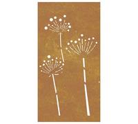 Wall Art Metal Silhouette Garden Rusty Large Panels Hanging Ornament Decoration