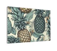 Wall Art Modern Abstract Poster Print Artwork for Living Room Canvas Paintings Illustration of Pineapple Wall Pictures Canvas Prints Aesthetic Pictures for Bedroom Bathroom Decoration Framed 8"x12"