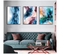 Wall Art,Nordic Poster Print Picture Abstract Cloud Canvas Painting Colorful Wall Art Pictures for Living Office Room Home Decoration Artwork-40 * 50cm*3pcs (Unframed Print)