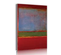 Wall Art Paintings Red Blue by Mark Rothko Giclee Prints on Canvas Framed Posters for Farmhouse Decoration Modern Aesthetics 65x40cm Innerframe
