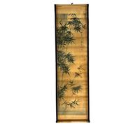 Wall Art Poster Prints Paintings, Hanging Paper Scroll Decor Ready to Hang Asia Vintage Aesthetic,for Home Office Restaurant Bamboo Bird Plant (F3)