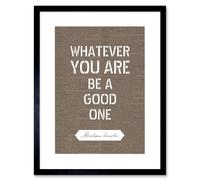 Wall Art Print Dictionary Page Quote Abraham Lincoln Good One Artwork Framed 9X7 Inch Artery8 Black W7 inch x H9 inch
