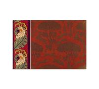 Wall Art Print Featuring Maurice Pillard Verneuil's 1897 Art Nouveau Design 'Cacatoès, Bordure. Chiens, Chevrettes Et Marcassins' with Parrot, Dogs And Wildlife Elements Artworks Canvas Room Aesthetic