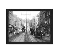 Wall Art Print French St Patricks Hill Cork City Ireland 1900 Photo Large Framed Wall Décor Art Artery8 White W18 inch x H24 inch