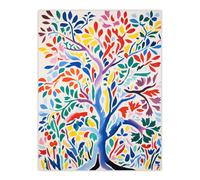 Wall Art Print Henri Matisse Style Tree Multi Coloured Forest Nature Poster Artery8 Multi W24 inch x H32 inch