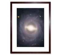 Wall Art Print Hubble Space Astronomy NGC 1015 Supernova Barred Spiral Galaxy With Symmetrical Arms A Black Hole And Star Forming Region Bright Centra Artery8 Brown W7 inch x H9 inch