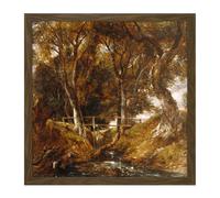 Wall Art Print John Constable The Dell At Helmingham Park Square Framed Picture 16X16 Inch Artery8 Brown W16 inch x H16 inch