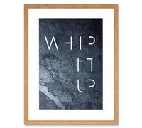 Wall Art Print Slate Kitchen Whip It Up Art Framed 9x7 inch Artery8 Beige W7 inch x H9 inch