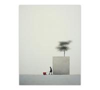 Wall Art Print The Weekly Shop By Amy Denver Minimalist Soft Pastel Simple Grey Surreal Minimalism Simple Modern Artwork Poster Artery8 Grey W24 inch x H32 inch