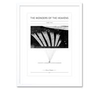 Wall Art Print Wonders of the Heavens Duncan Bradford Comet Tails Antique Telescopic Classic Artwork Framed 9X7 Inch Artery8 White W7 inch x H9 inch