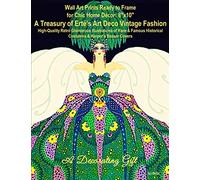Wall Art Prints Ready to Frame for Chic Home Décor: 8"x10": A Treasury of Erté’s Art Deco Vintage Fashion, High-Quality Retro Glamorous Illustrations ... & Harper’s Bazaar Covers, A Decorating Gift