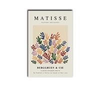 Wall Art PrintsHenri Matisse Print Floral Cutout Exhibition Poster La Gerbe Modern Art Minimalist Neutral Wall ArtAbstract Scandinavian Decor Kitchen Dining Room Wall Decor 12x18inch-without Frame