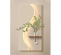 Wall Art Sculptures with LED Lights, Modern Decorative Hanging Painting, Mounted Lamp for Living Room, Entrance, Hallway