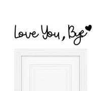Wall Art Sign - Vintage Boho Decoration - Love You Bye - for Home, Wedding, Dining Room, Bedroom, Country House, Farmhouse, Entrance, Door, Valentine's Day and Housewarming