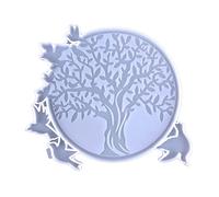 Wall Art Silicone Molds Tree of the Bird Epoxy Resin Casting for Crafts Hanging Decorations Art Outdoor Silicone for Resin