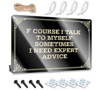 Wall Art Soft Bath Nice F Course I Talk To Myself, Sometimes I Need Expert Advice For Bar - Fall Decor Customizable(20X30CM)