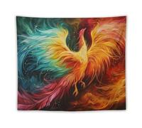 Wall Art Tapestry Spectacular Secular Bird Fantasy Phoenix Tapestry for Living Room Bedroom Decor for Men And Woman Tapestries Wall Hanging Decor Backdrop 50"x60"