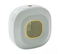 Wall Attachable Cling Film Storage Container with Lid to Support Consistent Plastic Wrap Dispensing Practice (Light Green)