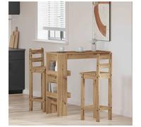 Wall bar table 102x45x103.5 cm Artisan Oak Engineered Wood Shelf Unit Compact XL