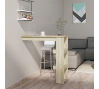 Wall Bar Table Pub Table Indoor Furniture Engineered Wood Multi Colours vidaXL