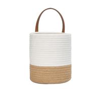 Wall Basket - Boho Aesthetic Decorative Organizer,Decorative Woven Cotton Rope Basket - for Living Room Bedroom Nursery Farmhouse Over Door Toy Blanket Clothes Shoes Snack