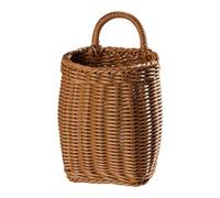 Wall Baskets - Water Hyacinth Wicker Baskets, Hand-Woven Wall Decoration, Hanging Wobend Wall Basket, Natural, Handmade Hanging Storage Organising, Vegetable Fruit Container for Home