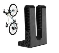 Wall Bicycle Rack - 6.3 Inch Wall Mounting Hook | Vertical Bicycle Storage - Robust Bicycle Stand Made of Steel and Beech Wood, Supports 110 Pounds, Keeps Your Bike Safe and Saves Space at the Same