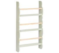 Beliani Wall Bookshelf RIGOLET 80 cm Light Green, Green