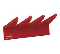 Vikan 6154 Wall Bracket,9.5",PP,Red