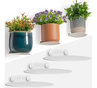 Wall Bracket Flower Pot. Decorative Artificial Plants, Indoor Natural Plants, Indoor Decorative Planters, Indoor Decorative Planters, Outdoor Planters (White, 3 Pack)