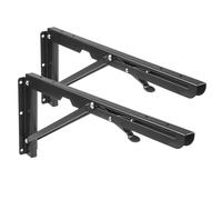 Wall Brackets Folding Shelf 2 PCS Mount Set Industrial Rustic Heavy Duty 50kg UK