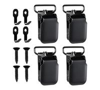 Wall brackets for quilts, pack of 4 non-slip removable clips, metal clips for the presentation of carpets, for posters, frames, pictures, art, canvas, photos, student ceilings inside