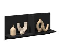 Wall cabinet 70x16.5x30 cm Black Engineered Wood Floating Shelf Storage Perfect