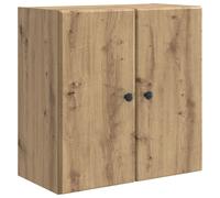 Wall Cabinet Artisan Oak 59x31x60cm Engineered Wood Wall-Mounted 2 Door 1 Shelf+