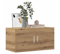 Wall Cabinet Artisan Oak 80x39x40 cm Engineered Wood 2-Door Floating Modern Slim