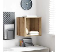 Wall Cabinet Artisan Oak Engineered Wood 37 x 37 x 37 cm 3-Shelf Wall Unit Slim