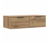 Wall Cabinet Artisan Oak Wood Material 68 x 30 x 20 cm, Modern Multi-Purpose Cabinet with Storage Space for Living Room, Bedroom, Hallway, Space-Saving and Robust for Organiser Systems