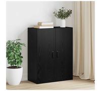 vidaXL Wall Cabinet Black Oak 69.5 x 34 x 90 cm Engineered Wood