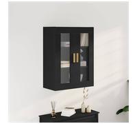 Wall Cabinet Black Oak 69.5x34x90cm Engineered Wood Wall-Mounted Storage SlimFit
