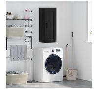 vidaXL Wall Mounted Cabinet Black Oak 34.5 x 34 x 90 cm