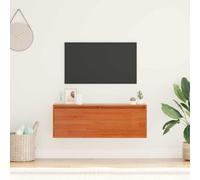 vidaXL Wall Cabinet Wax Brown 100 x 30 x 35 cm Solid Pine Wood