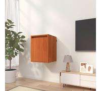 vidaXL Wall Cabinet Wax Brown 30 x 30 x 40 cm Solid Pine Wood