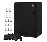 Wall Cabinet Cabinet Cabinet IP65 Industrial Housing Empty Housing ABS Plastic Empty Cabinet Mounting Plate Locking BOXEXPERT Series Fleet Various Sizes Black Door