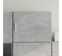 Wall Cabinet Concrete Grey 50x42.5x40 cm Engineered Wood Compact Rustic 1 Door
