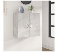 Wall Cabinet Concrete Grey 60x31x60 cm Engineered Wood Floating Storage Bathroom