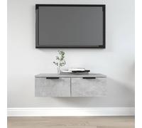 Wall Cabinet Concrete Grey 68x30x20 cm Engineered Wood Berkfield Home Grey One Size