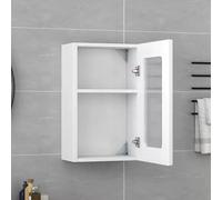 Wall Cabinet - Floating Wooden Storage Organizer with Glass Door for Makeup, Medicine & Display - Stylish Solution for Bathroom, Kitchen & Dining Room